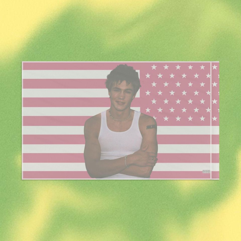 Chad Michael Murray Flag, Polyester Organza Dorm Decor