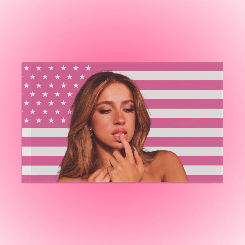 Tate McRae Pink Flag, Pop Music Fan Wall Art