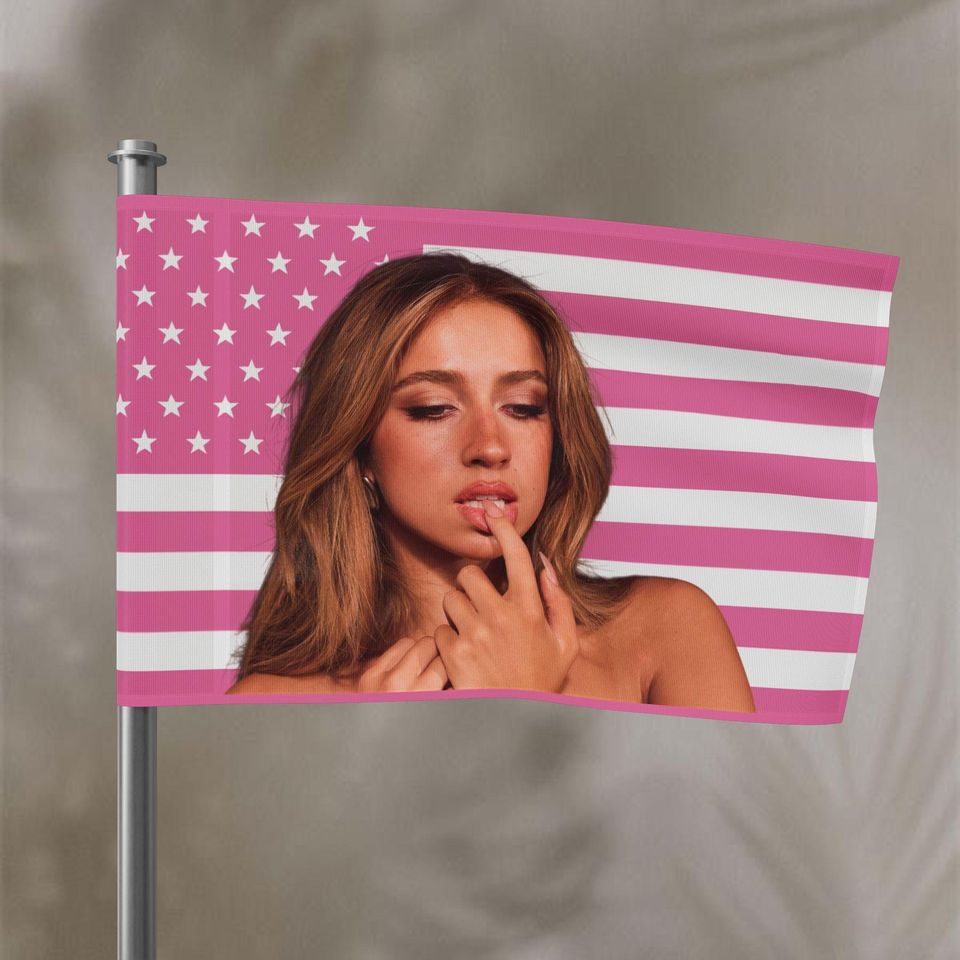 Tate McRae Pink Flag, Pop Music Fan Wall Art