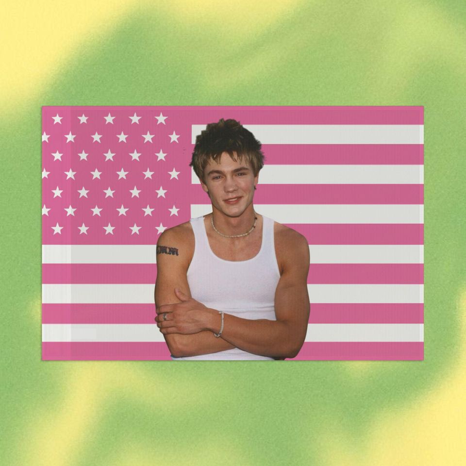 Chad Michael Murray Flag, Polyester Organza Dorm Decor