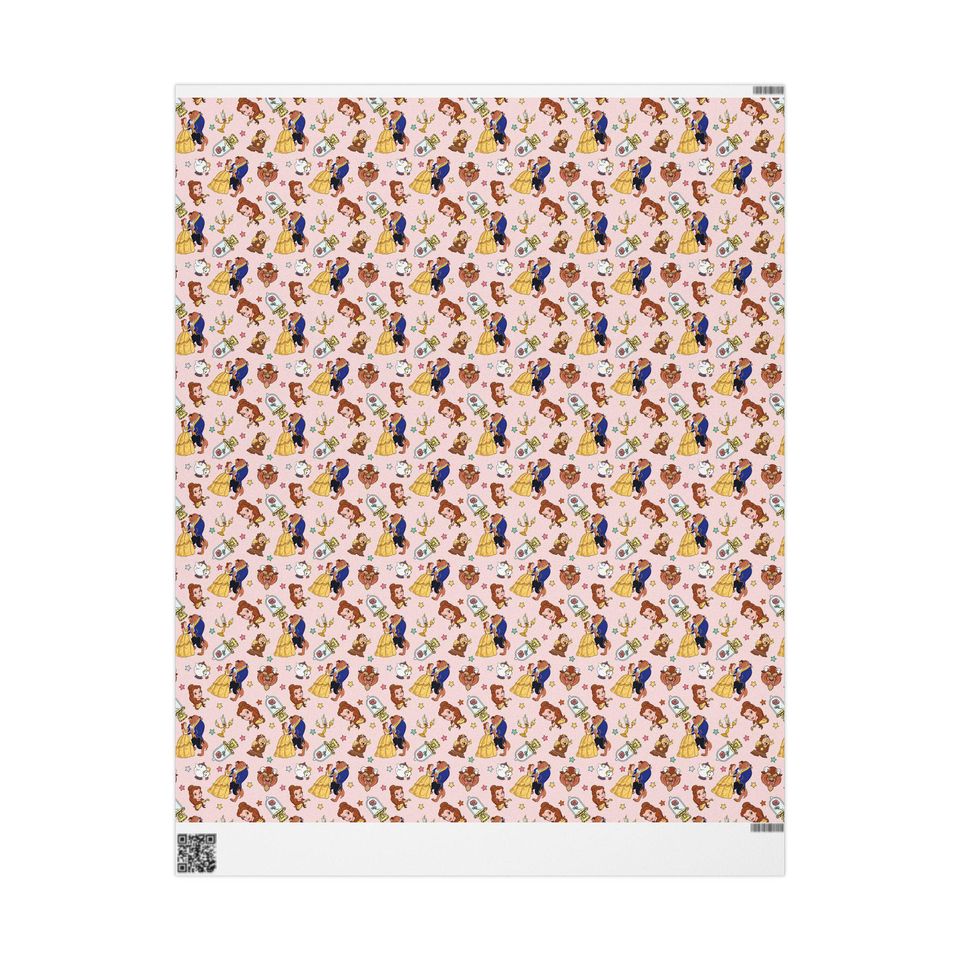 Beauty & The Beast Gift Wrapping Papers 1pc Roll
