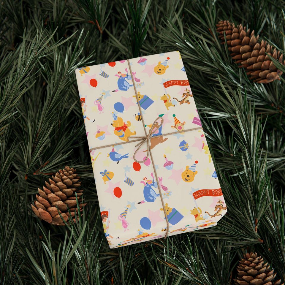 Winnie the Pooh Birthday Gift Wrapping Papers 1pc Roll