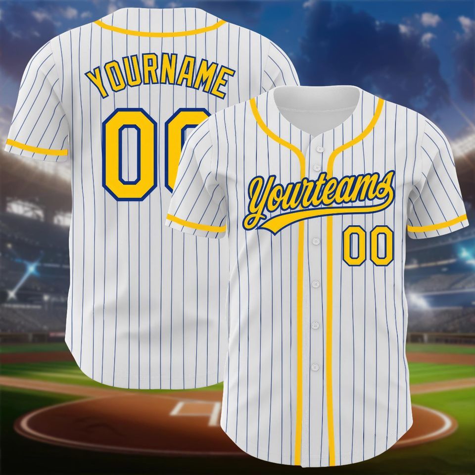 Custom Pinstripe Baseball Jersey: Personalized Team Uniform