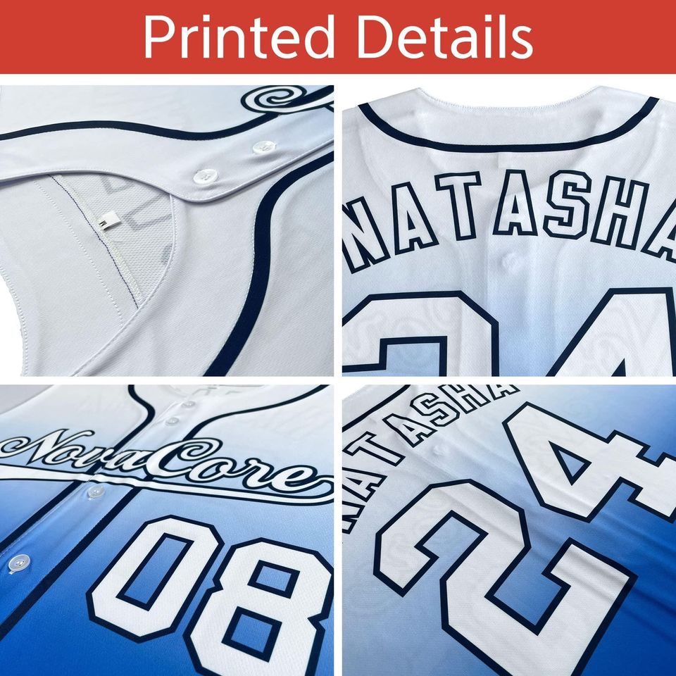 Custom Graffiti Baseball Jersey - Split Color Personalized Team Shirt