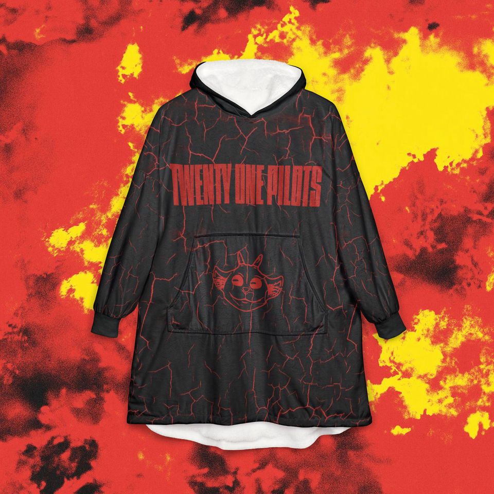 Pilotss Band Wearable Hooded Blanket NED & All Eras Back Print Fleece