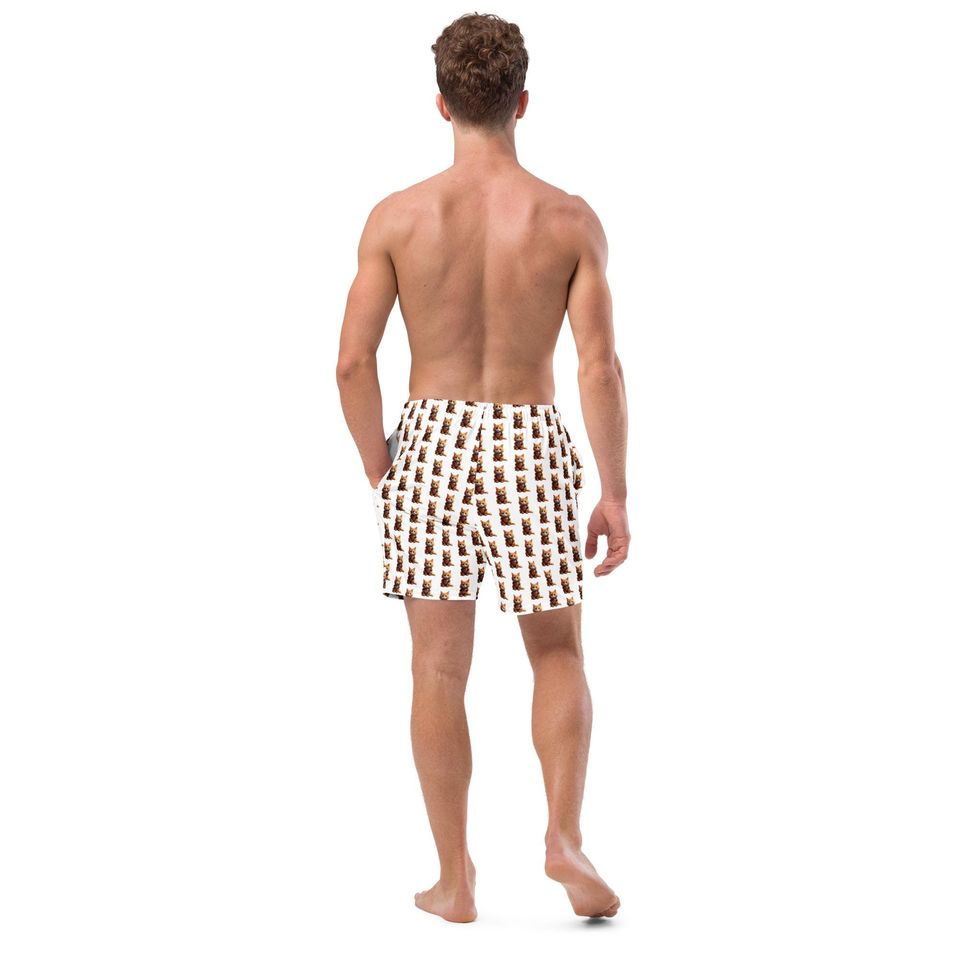 All-Over Print Recycled Swim Trunks