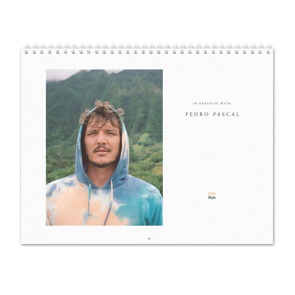 Pedro Pascal - In Paradise - 2025 Wall Calendar, Celebrity Wall Calendar 2025, Best Gift For Christmas, New Year