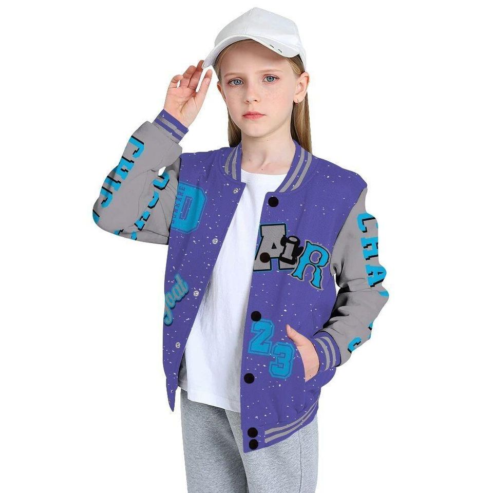 AJ 8 Retro Aua 8s Varsity Jacket - AIR Number 23 GOAT All Over Print