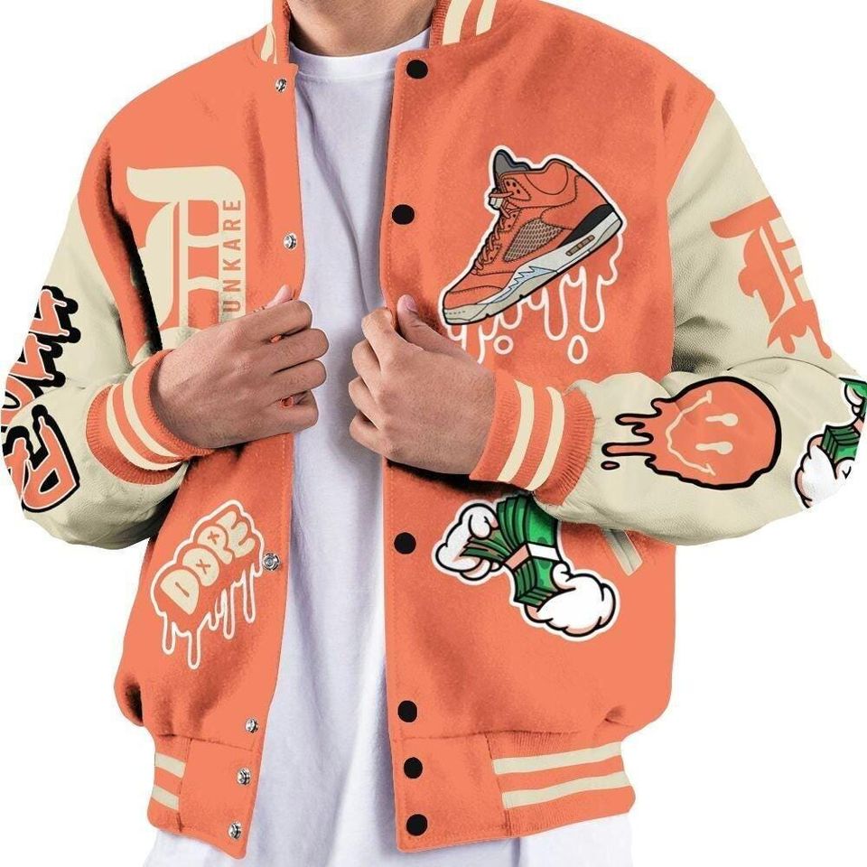 Dunkare Varsity Jacket To Match DJ Khaled Crimson Bliss 5s