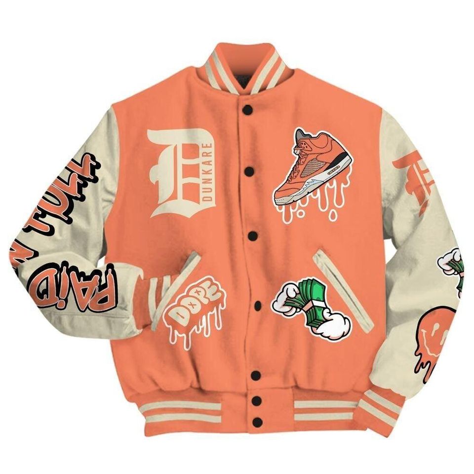 Dunkare Varsity Jacket To Match DJ Khaled Crimson Bliss 5s