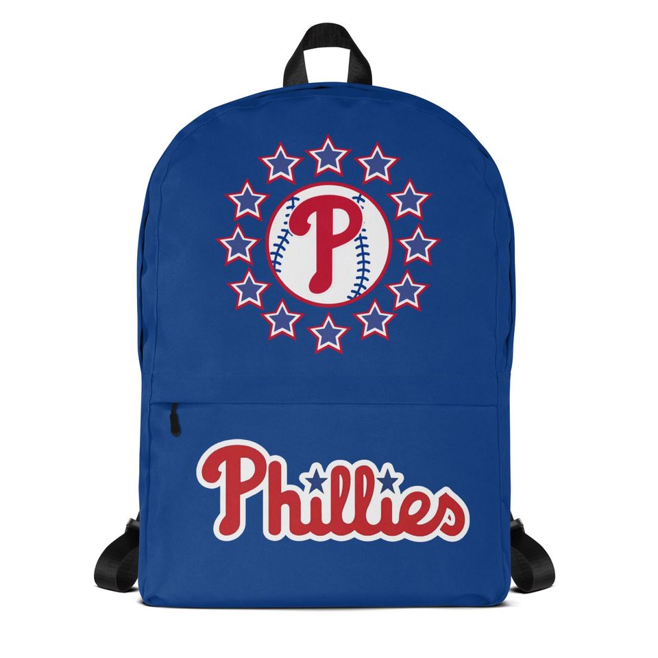 Phillies Blue Backpack | Kid's Bookbag | Back to School | Kids School Backpack | Baseball Gift | Baseball Bag