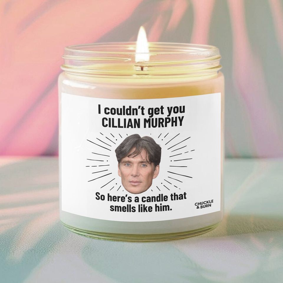 Scented Candle Inspired by Cillian Murphy | Fan Gift for Friends and Fandom Enthusiasts