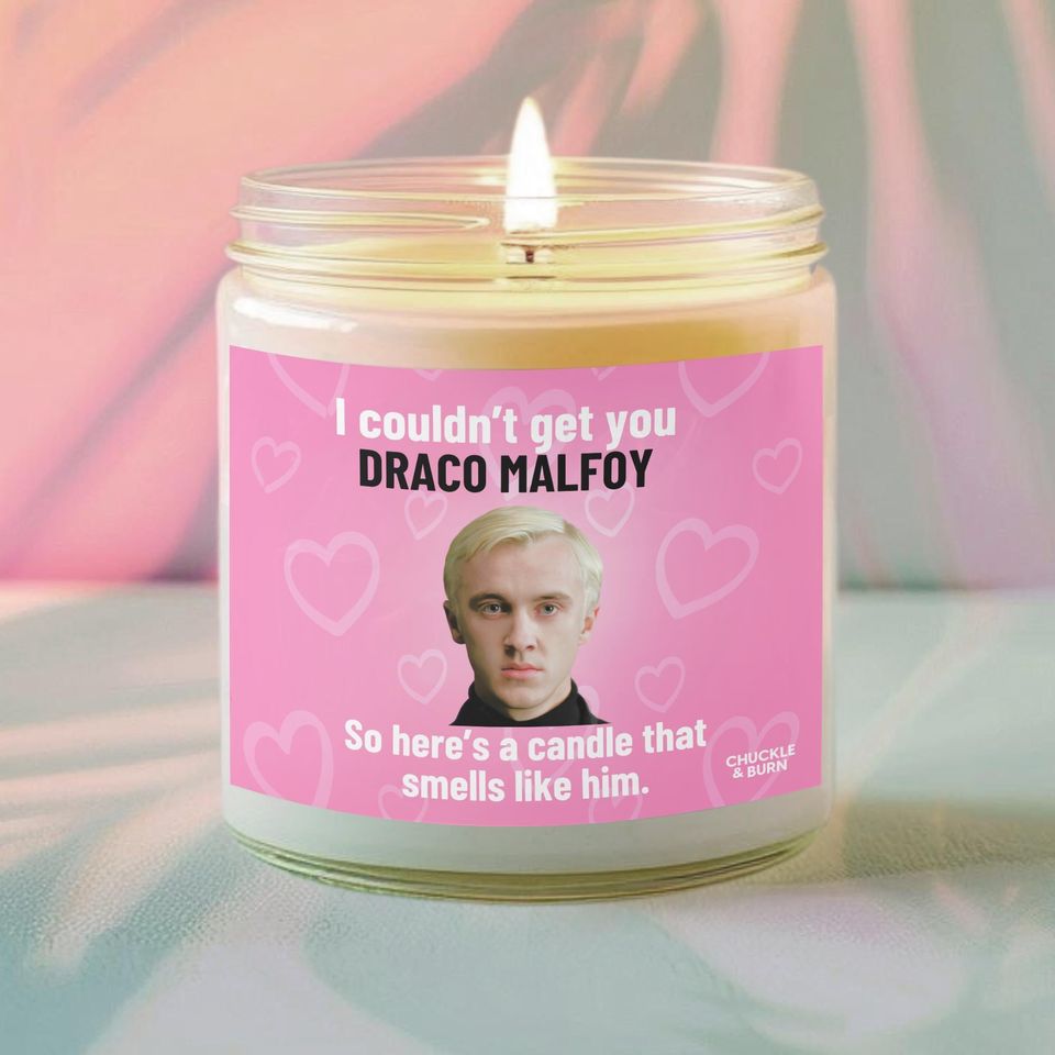 Scented Candle Inspired by Draco Malfoy | Fan Gift for Friends