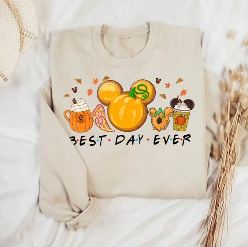 Best Day Ever Disney Fall Sweatshirt, Disney Snack Thanksgiving Sweatshirt