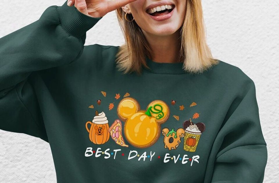 Best Day Ever Disney Fall Sweatshirt, Disney Snack Thanksgiving Sweatshirt