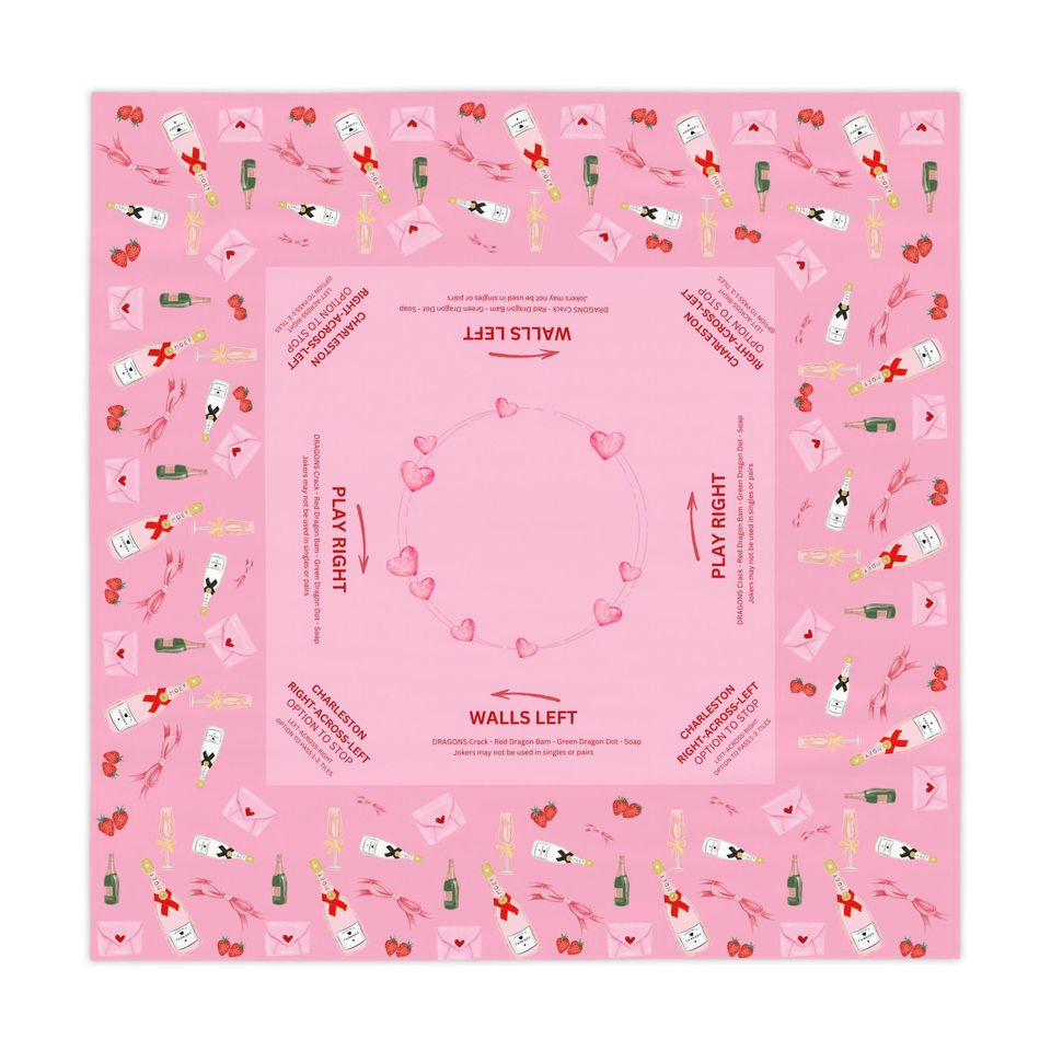Champagne Valentine's MAHJONG Mat