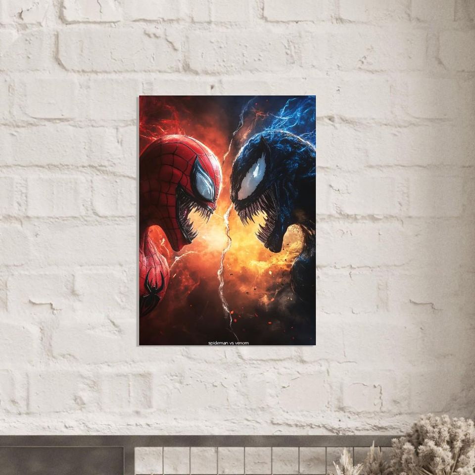 Venom Poster, Marvel Poster, Superhero Art, Comic Book Decor, Marvel Wall Art, Room Decor, Venom Art, Marvel Decor