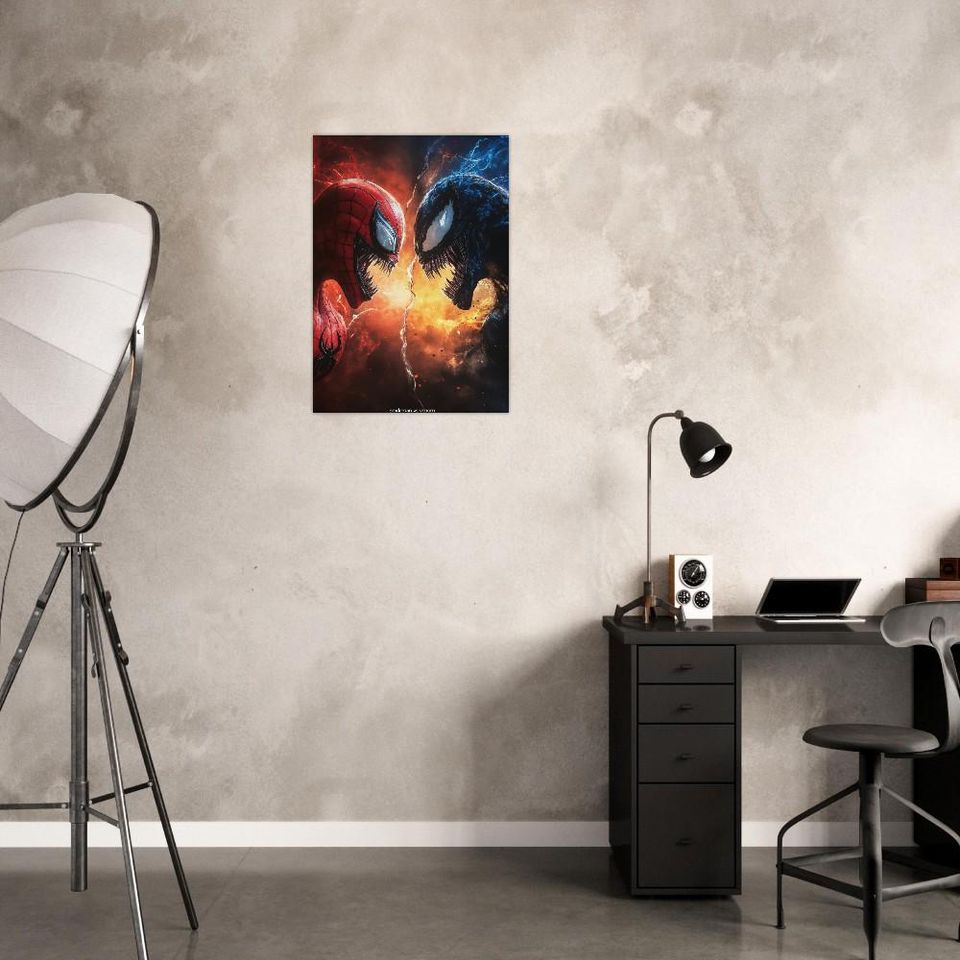 Venom Poster, Marvel Poster, Superhero Art, Comic Book Decor, Marvel Wall Art, Room Decor, Venom Art, Marvel Decor