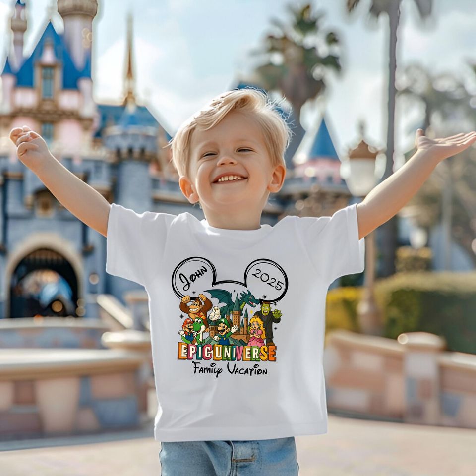 Custom Epic Universe Family Trip Shirts: Matching Universal Studios Vacation Tees