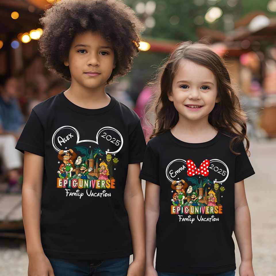 Custom Epic Universe Family Trip Shirts: Matching Universal Studios Vacation Tees