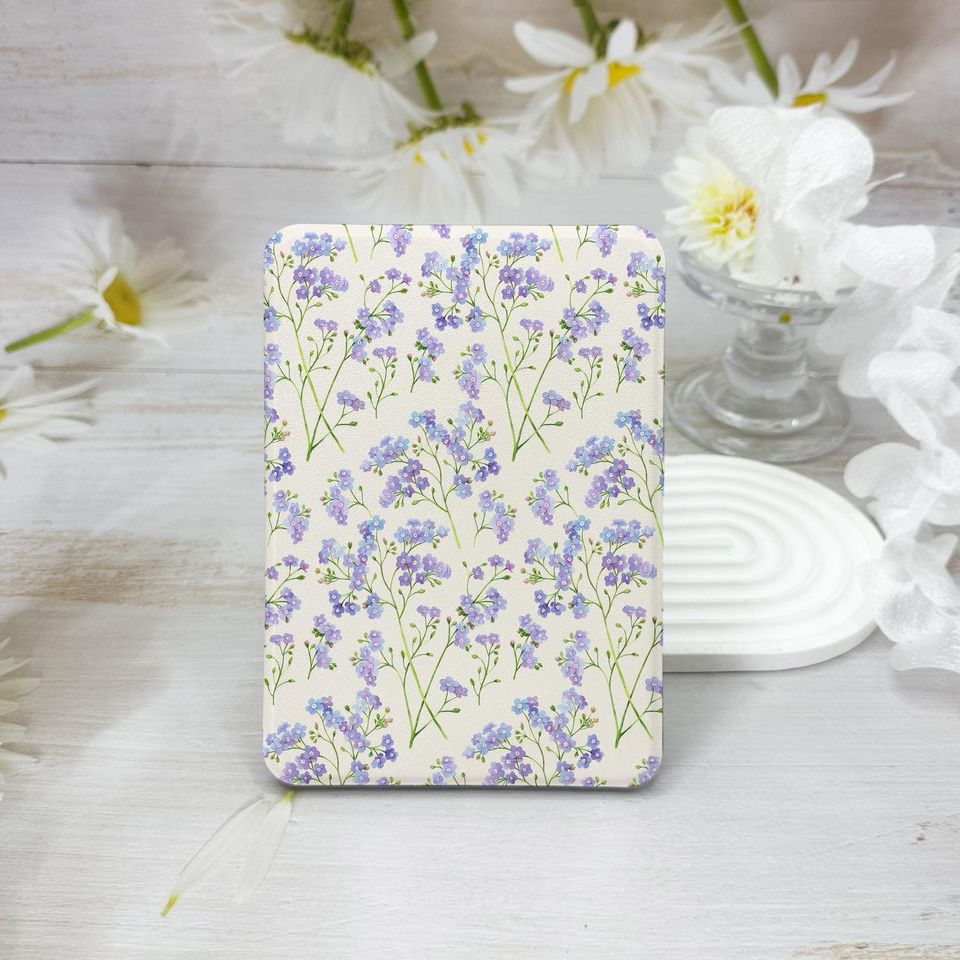 Small Purple Flower Kindle Case