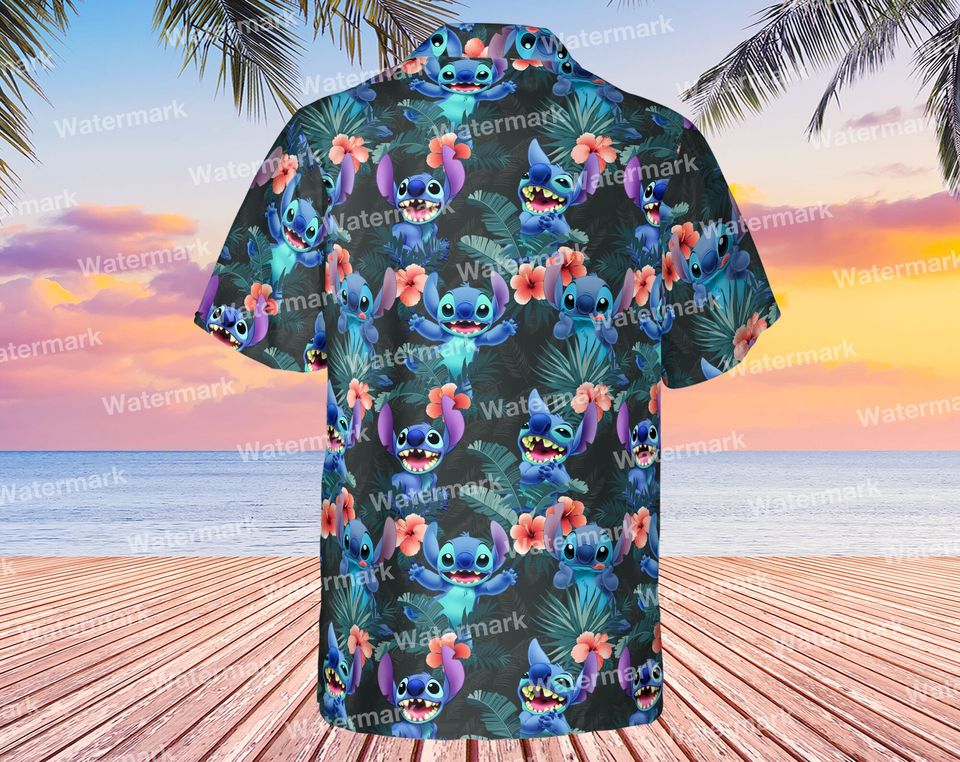 Stitch disney hawaiian shirt