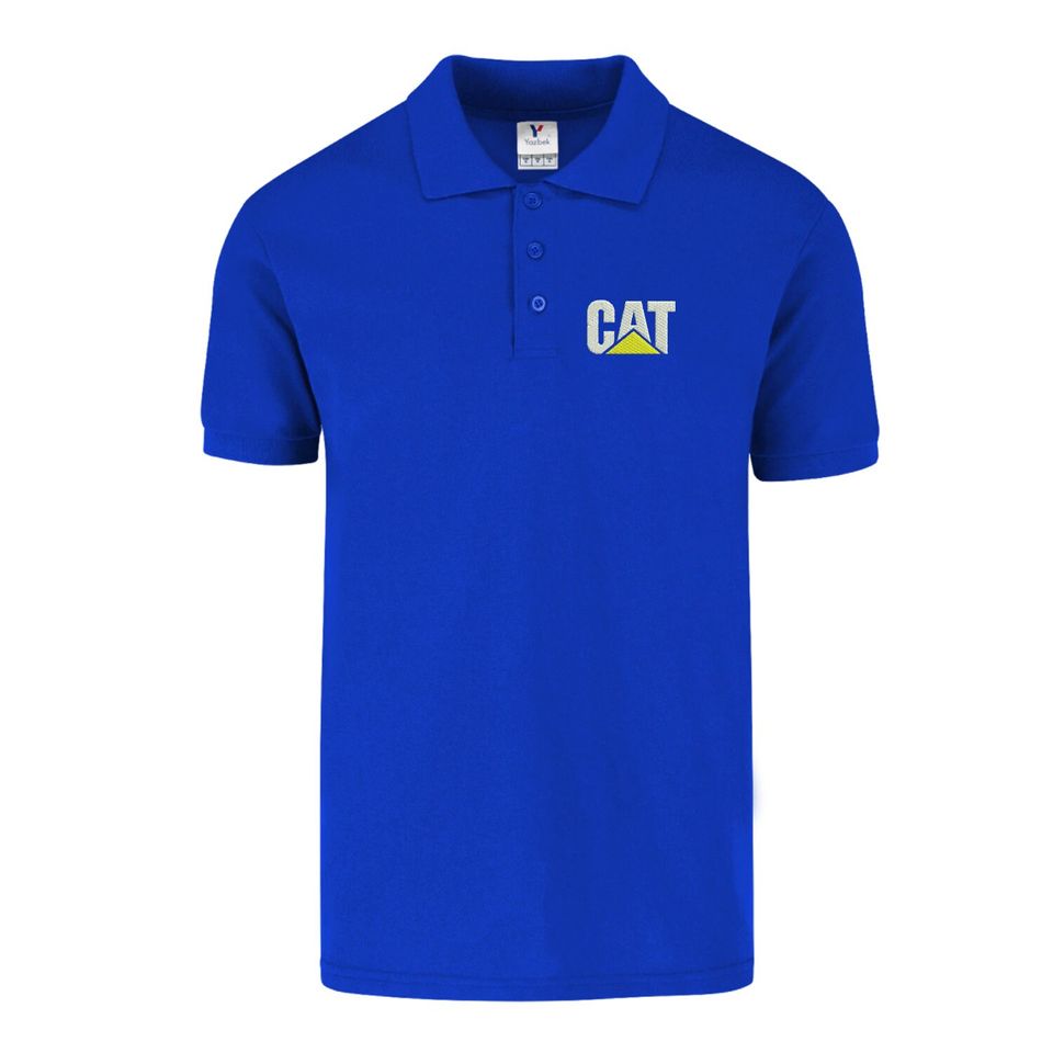 Polo Shirt Caterpillar Logo Cat Short Sleeve