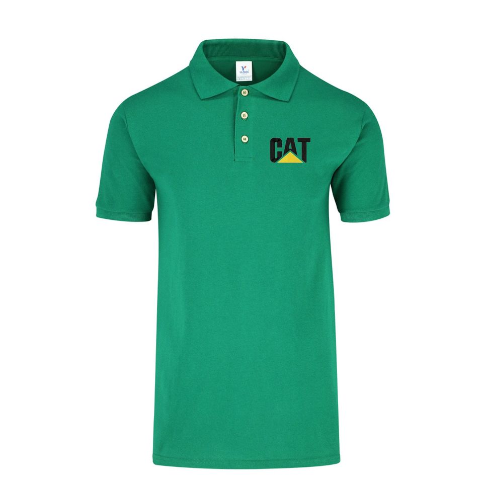 Polo Shirt Caterpillar Logo Cat Short Sleeve