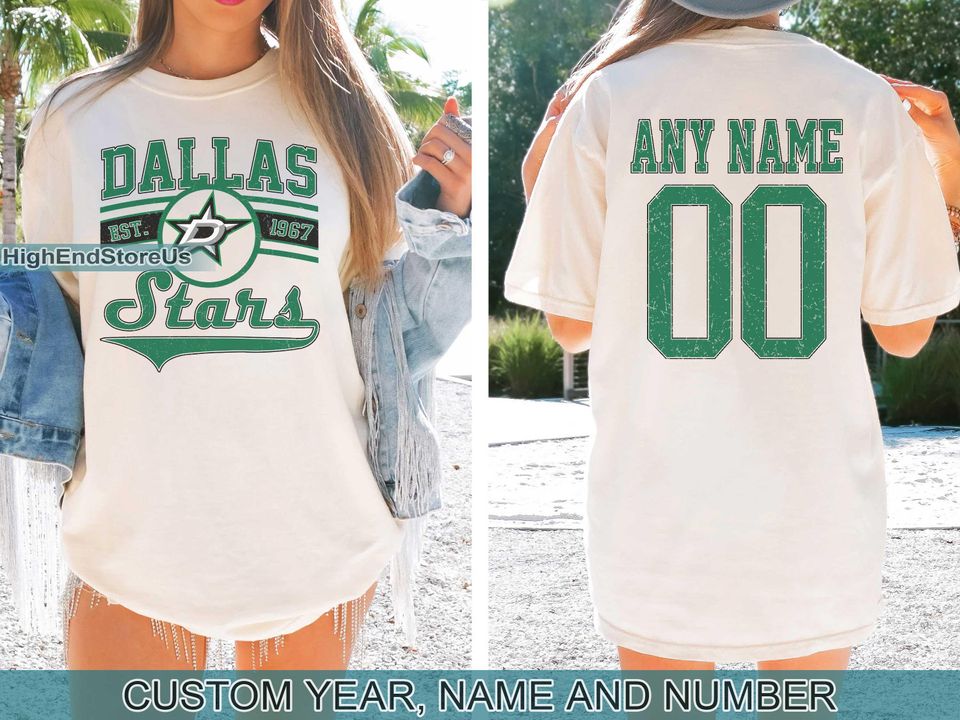 Vintage Dallas Stars Sweatshirt, Retro Dallas shirt, Dallas Hockey Fan shirt, Dallas Sweatshirt, Custom hockey tee