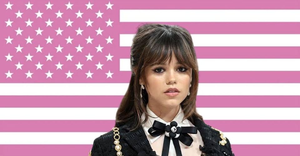Jenna Ortega Pink Tapestry