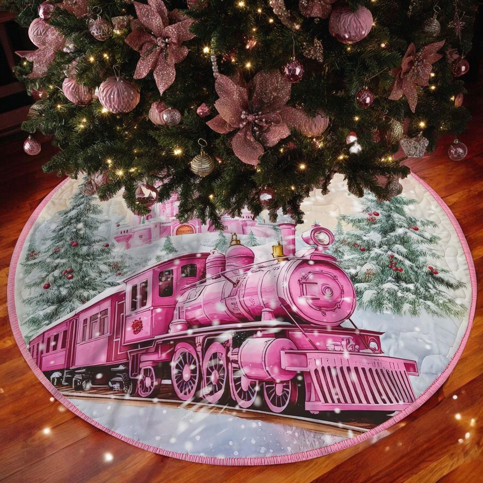 Christmas Tree Skirt - Round Holiday Decor for Family Xmas Tree