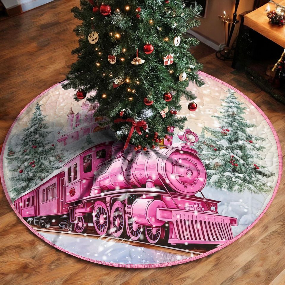 Christmas Tree Skirt - Round Holiday Decor for Family Xmas Tree