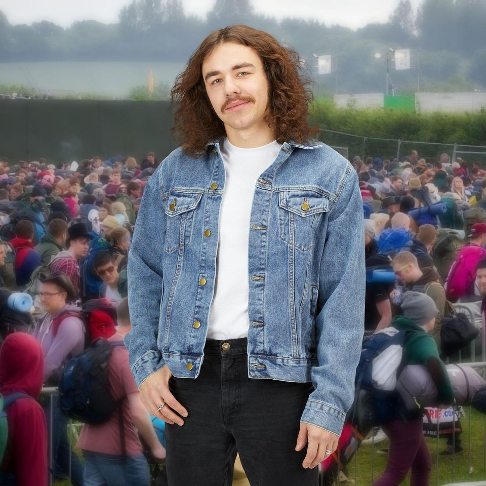 Livin' The Dream Denim Trucker Jacket for Men