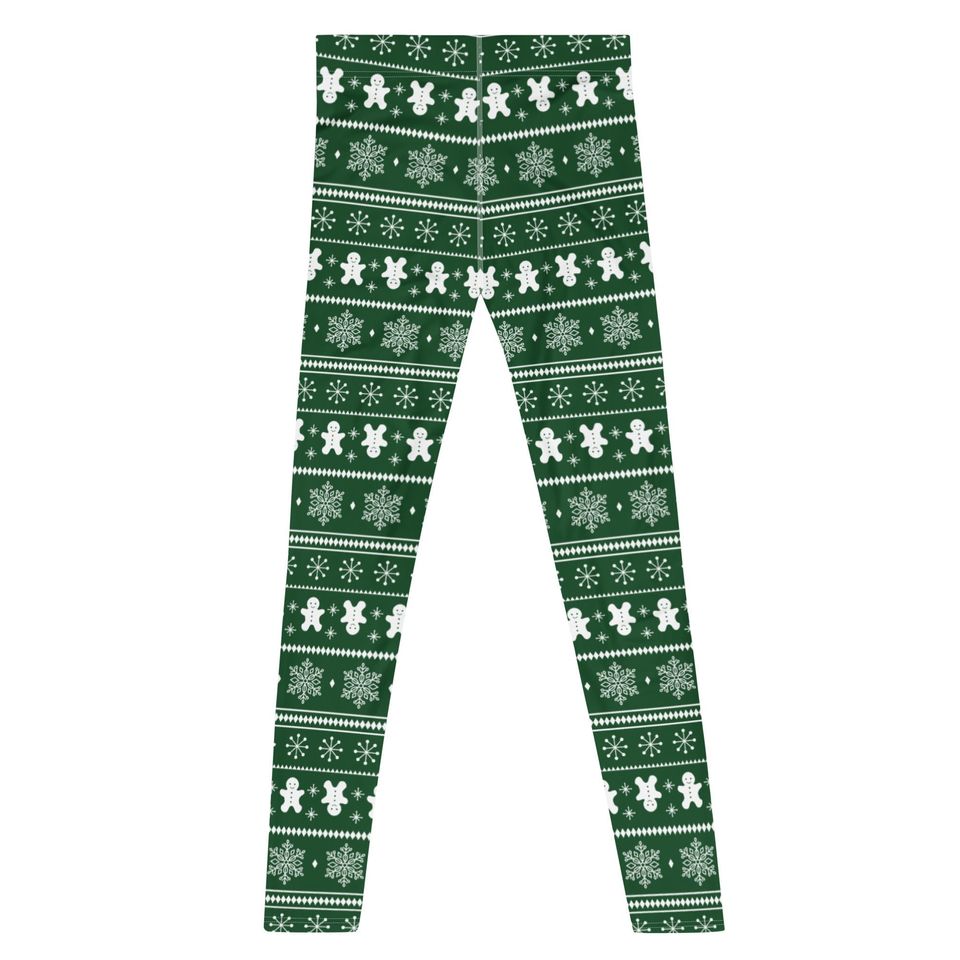 Christmas Men's Performance leggings - Green, compression tights, activewear bottoms