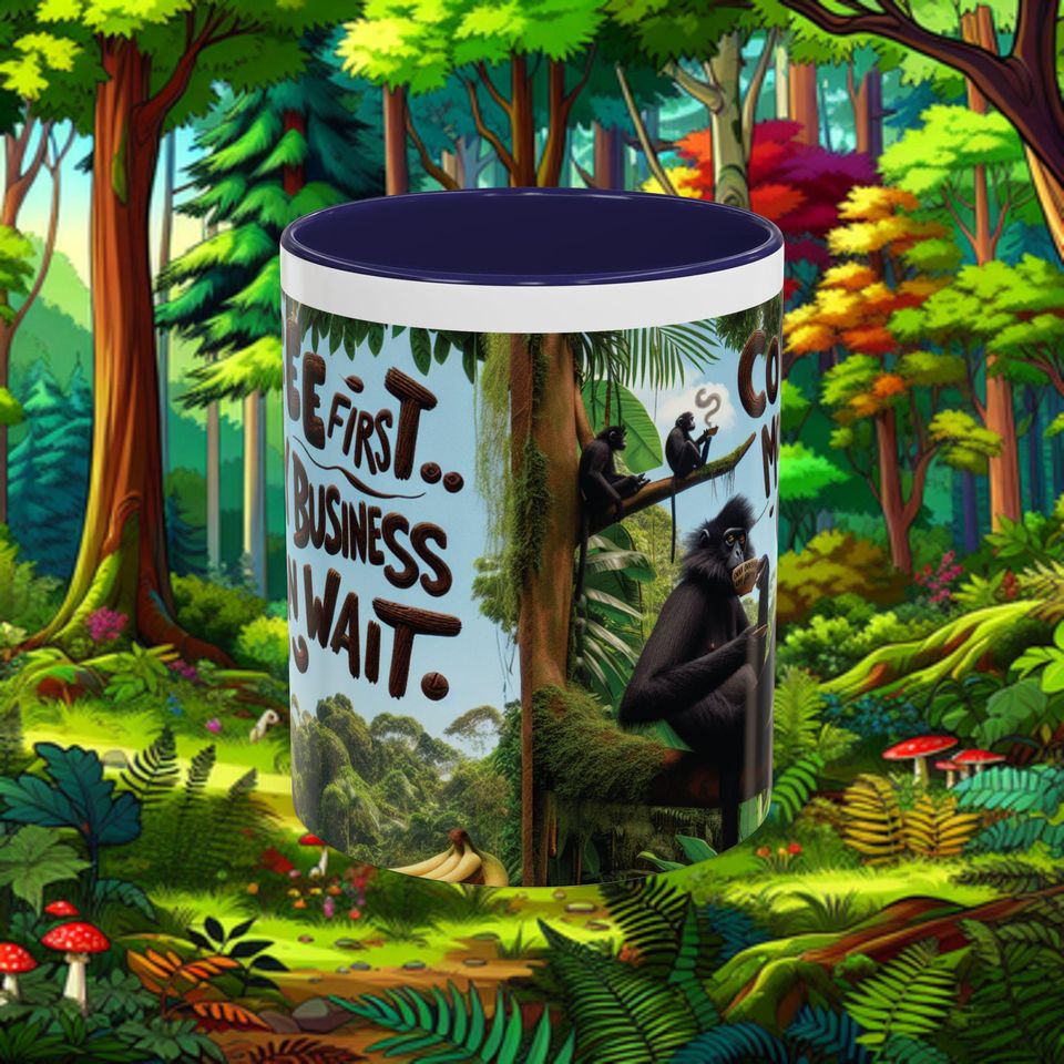 Mug - Coffee First Monkey Business Can Wait
