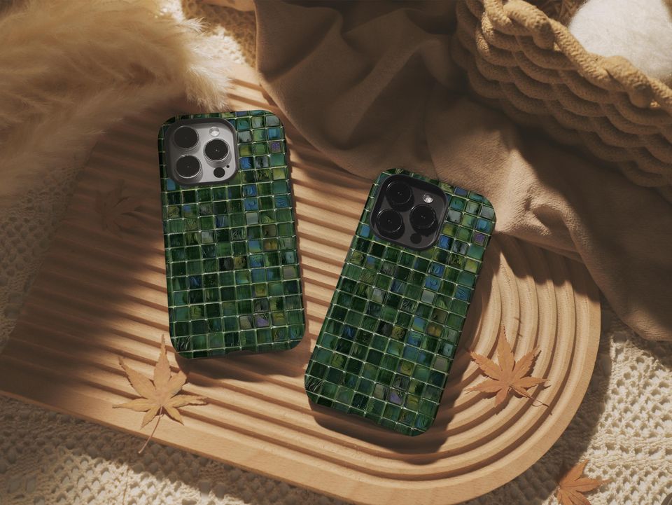 Green Agate Square Phone Case for iPhone and Samsung
