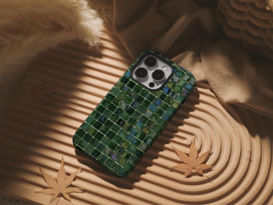Green Agate Square Phone Case for iPhone and Samsung