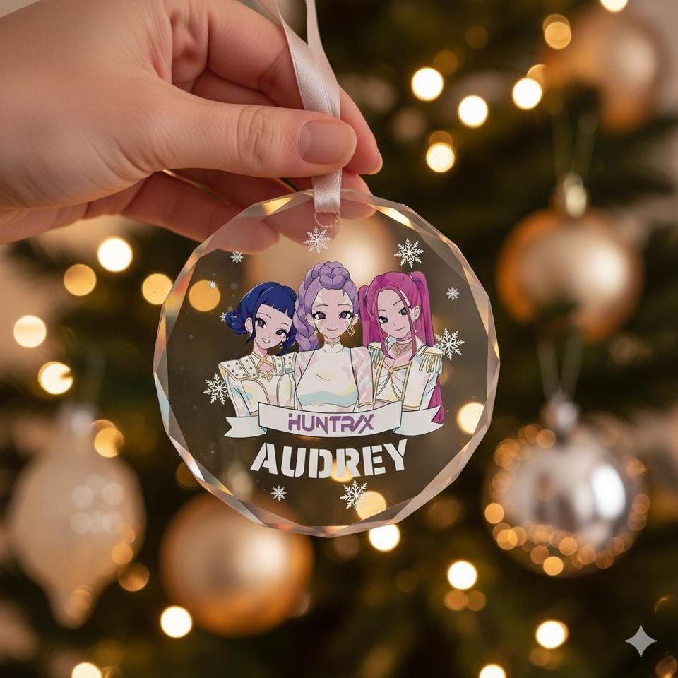 Personalized Huntrix Ornament, Kpop Demon Hunters Girl Group Ornament