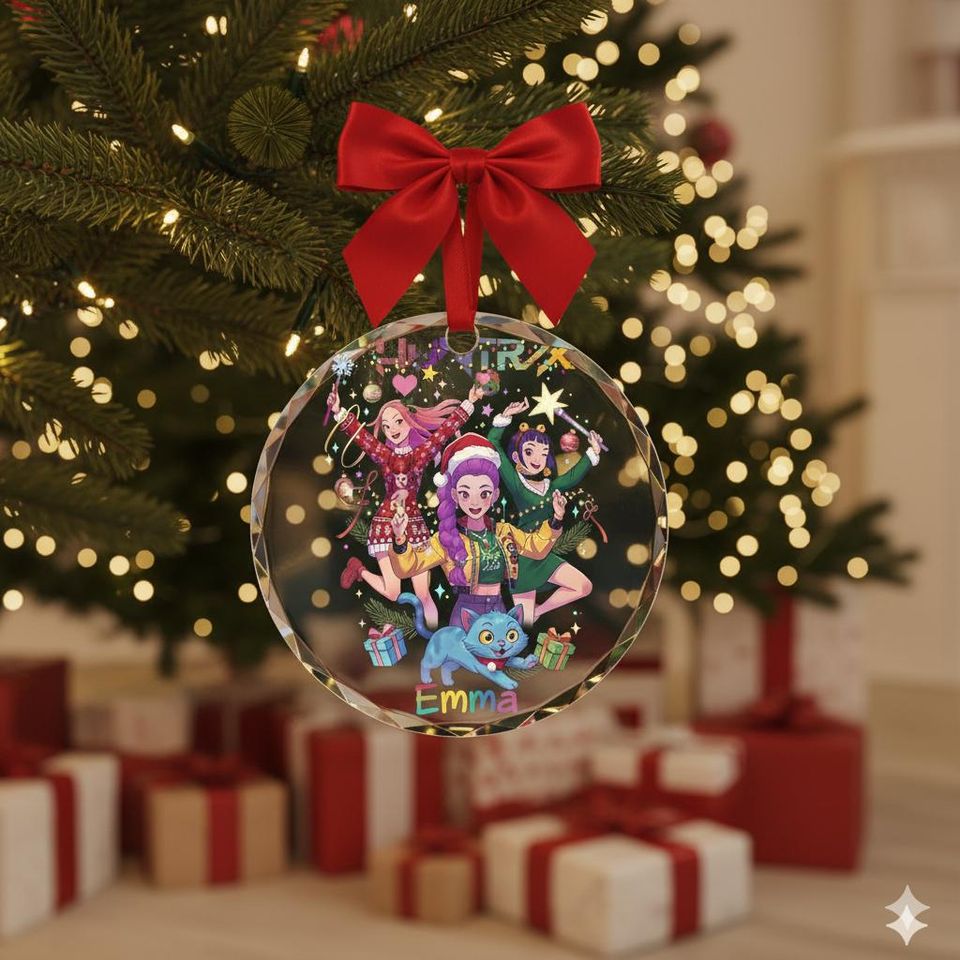 Demon Hunters Ornament, Personalized KPOP Ornament 2025, KPOP Christmas Keepsake