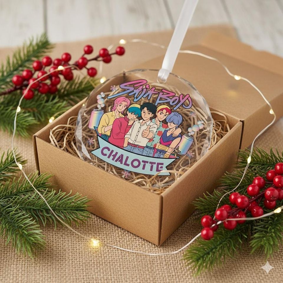 Personalized Saja Boys Ornament, Kpop Demon Hunters Boy Group Ornament