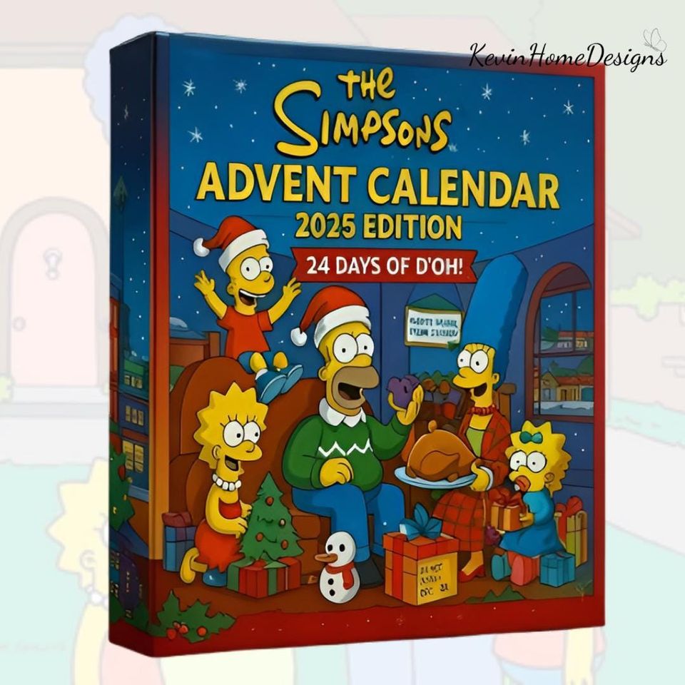 Simpsons Advent Calendar 2025: Funny Cartoon Box, Acrylic, 24 Day Countdown