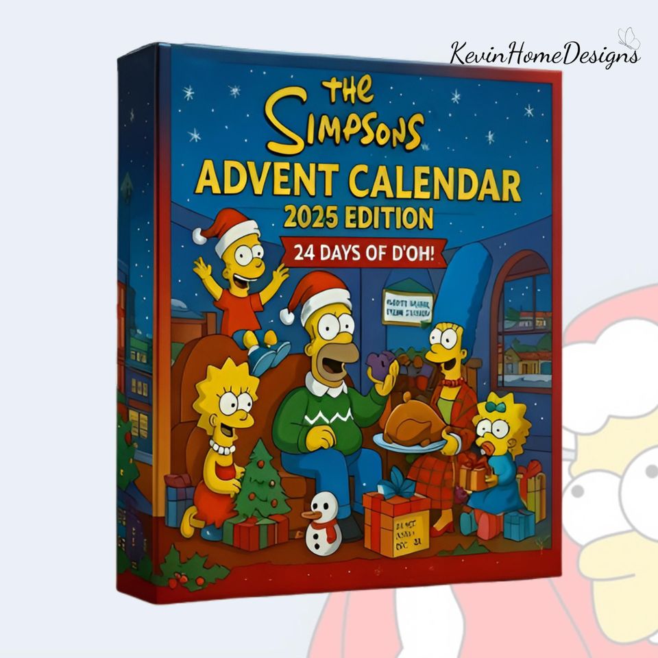 Simpsons Advent Calendar 2025: Funny Cartoon Box, Acrylic, 24 Day Countdown