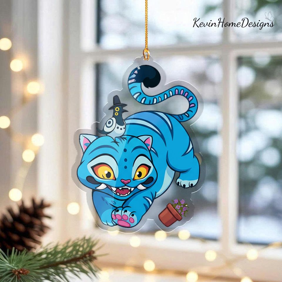 Kpop Demon Hunter Ornament: Acrylic, Tiger Funny Design, 2025