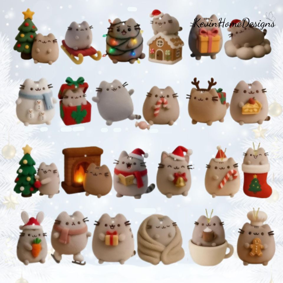 Pusheen Advent Calendar 2025: Cute Cat Box, Pastel Acrylic, 24 Day Countdown