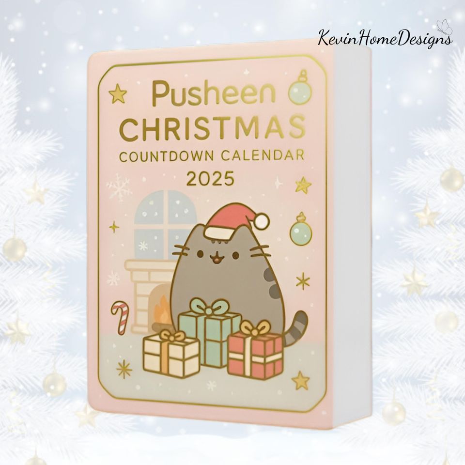 Pusheen Advent Calendar 2025: Cute Cat Box, Pastel Acrylic, 24 Day Countdown