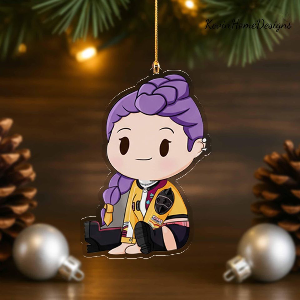 Rumi Acrylic Ornament, Kpop Demon Hunter Inspired Decor, Xmas Gift