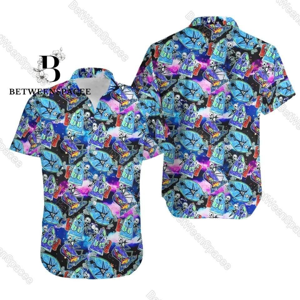 Jack And Sally Button Shirt, Jack Skellington Sally Button Up Shirt