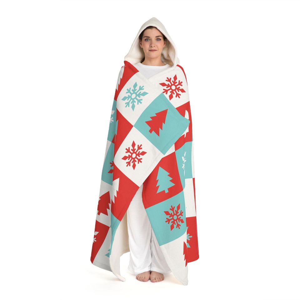 Christmas Hooded Blanket