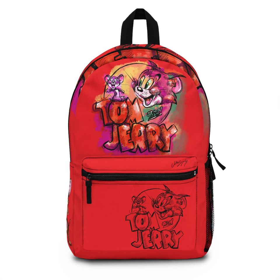 Customizable Cartoon Backpack with Fun Character Design