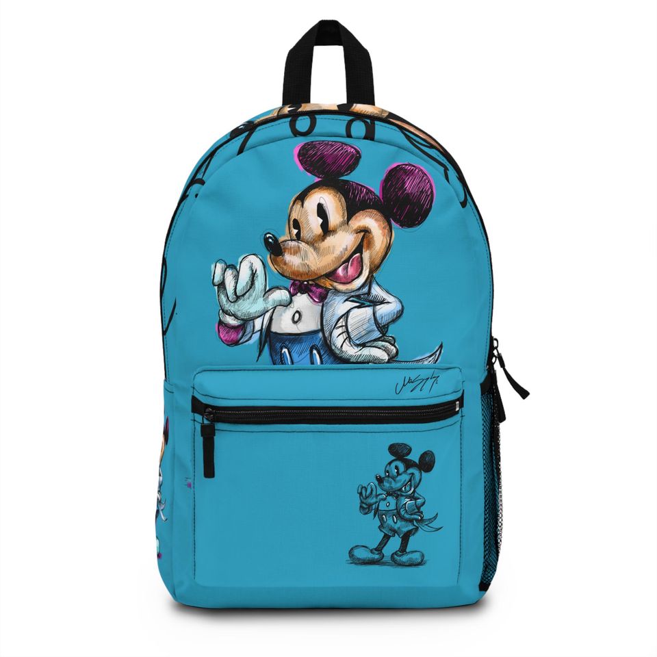 Hand-Drawn Character Backpack